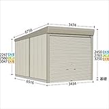 タクボガレージ　カールフォーマ　CM-3465　一般型　標準型　『シャッター車庫　ガレージ』 ムーンホワイト