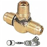 BBKテクノロジーズ アクセスバルブ ティ 1/4オスフレア(2方向) パイプネジ:1/8NPT 3ヶ入 A31452