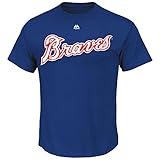 Atlanta BravesマジェスティックユースXL半袖シャツ – ブルー