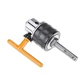 電気掘削コンバータ1.5-13ミリメートルドリルチャックsdsアダプターハードウェアツールアクセサリー+レンチキー+ハンドル接続ロッド穴