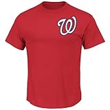 Bryce Harper Washington Nationals # 34mlbメンズBig and Tall Player Tシャツレッド( 4 x T )