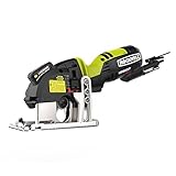 Rockwell RK3440K Versacut 4.0 Amp Ultra-Compact Circular Saw with Laser Guide and 3-Blade Kit with C