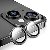 「2枚セット」MAGIC JOHN いPhone13/13mini 用 カメラ保護フィルム 黒縁取り オープナー付き 簡単装着 いPhone13mini カメラレンズカバー 露出オーバー防止 航空用アルミ合金 防塵 iPhone13/13mini カメラ保護カバー ブラック