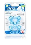 Dr Brown's Silicone Pacifiers - 2 Count (Blue) by Dr. Brown's