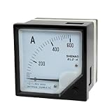 uxcell アナログ電流計 精度クラス1.5 自動制御システム ブラッククリア 精度クラス1.5