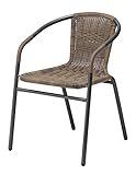 タカショー カフェラタンチェアー 約W52.5×D57.5×H75cm(座面高さ約41cm)