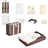 ファルスカ　コンパクトベッドFit (オーガニック　8点セット, ブラウン)