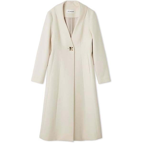 Amazon | [リリーブラウン] ボウタイビーバーコート LWFC225002