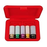 AMPRO T75795 1/2-Inch Drive Thin Wall Impact Socket Set, 5-Piece [並行輸入品]