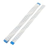 uxcell 柔軟フラットケーブル　データケーブル　ホワイト　Bタイプ　10本入 24ピン