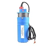 BACENG DC 12Vソーラーパワー水中ポンプ給水・排水ポンプ本体 70m (青)