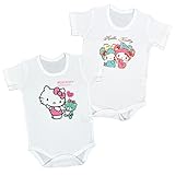 アスナロ（肌着・下着） ハローキティ 半袖ボディスーツ ベビー 女の子 2枚組 綿100％90 キティ