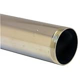 LASCO 03-3119 17-Gauge Tailpiece Threaded on Both Ends, 1 1/4-Inch x 12-Inch, Chrome Plated Brass by