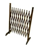 【フェンス・ラティス・垣根・ゲート・柵】(軽量コンパクト) 焼杉 アコーディオンフェンス (約150x90㎝) HGC-1590YK.