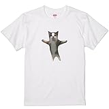 ノーブランド品猫ミームTシャツhappyhappy猫ハッピーハッピー猫おもしろtシャツネタ猫ネコねこちぴちぴちゃぱちゃぱSNSプレゼントかわいいウケ狙い雑貨ギフト面白150,ホワイト-前面プリント