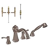 Moen KRTVE-DH-T934ORB Vestige 9-Inch Roman Tub Faucet with Handshower, Oil Rubbed Bronze [並行輸入品]