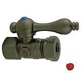 キングストン真鍮cc44155ヴィンテージクラシック1 / 2 Compression x 1 / 2スリップジョイントストレート停止レバーハンドル、2 – 3 / 4インチ、オイルはブロンズ