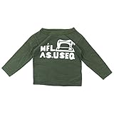 (日本製) P.FIELD(ピー・フィールド) スラブ天竺ミシンPt長袖Tシャツ 120cm /カーキ NO.FI-P27618
