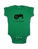 Sunshine Mountain Tees Farmingシャツベビー男の子トラクターLittle Brother一体型ボディスーツ カラー: グリーン