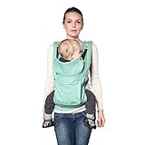 抱っこひも　スリング ヒップシート　ベビーキャリア　ヒップキャリア用　エルゴベビーやベコのサブに　乳幼児/子供を抱っこするサポーター　３ヶ月から３６まで　浅い緑