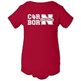 Nebraska Cornhuskers cornborn VarsityハスカーズInfant Onesie 18M レッド