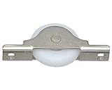 ヨコヅナ ベアリング入 ステンレス枠U型戸車 ジュラコン車(42mm・U型)(1箱・4個) FES-0428