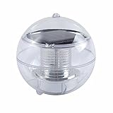 電光ホーム LED ライト ボール 防水 ソーラー 充電式 (RGBグラデーション)