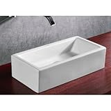 Caracalla Caracalla CA4130-No Hole-637509831097 Designer Bathroom Sink Vessel, White [並行輸入品]