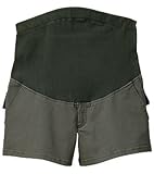 【 アウトレット 】 Angeliebe エンジェリーベ マタニティ P ・ パンツ ストレッチ チノ ハーフ ボトム 妊婦服 アジャスター調節可 ズボン 11号 グレイッシュ カーキ