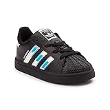 (アディダス) adidas 靴・シューズ キッズスニーカー Toddler adidas Superstar Athletic Shoe Black/Lenticular ブラック/ US 3 (1