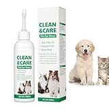 犬用点耳薬、犬用耳洗浄剤,犬用点耳薬犬用 120ml 非刺激性耳液 - マイルド猫耳クリーナー ペット用品 犬 猫 ウサギ スナネズミ ハムスター用