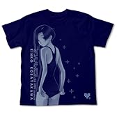 ラブプラス 小早川凛子 水着 Tシャツ ネイビー サイズ:L