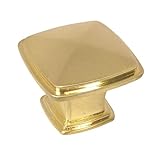 Cosmas 4391bb真鍮ブラシモダンキャビネットハードウェアノブ – 1 – 1 / 4 "インチSquare – 10パック
