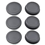 ATAK Canon キャノンEOSシリーズ EF EF-S マウント用 互換 EFキャップ/EF レンズ リア キャップ 3個 & EF ボディキャップ 3個 合計6個 (Canon キャノン EOSシリーズ EF EF-S マウント 互換)