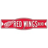 NHL Detroit Red Wingsサイン、4.5 X 17インチ