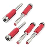 uxcell　フラッシュトリムビット　ルータービット　メタル　ストレートシャンク　５本入り