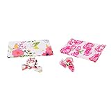 Kesoto 2枚セット　ベビー布団　寝具　新生児　毛布　寝具　おくるみ　赤ちゃんブランケット　ウサギの耳　ヘアバンド付け　写真撮影