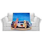 ブランケットウルトラソフトFuzzy 4サイズ！DIANOCHEデザインからby Markus Bleichner The Lady電源VWバスホームDecor Unique Designer芸術的ス