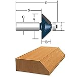 Bosch 85299M 1-1/4-Inch Diameter 59/64-Inch Cut 22.5 Degree Carbide Tipped Chamfer Router Bit 1/2-In