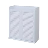 JKプラン Calcite シューズボックス ムレなく風通りのよいルーバー式 幅75cm ホワイト SGT-0102-WH