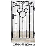 リクシル　新日軽　ディズニー門扉　角門柱式　ミッキーA型　0810　片開き　『リクシル』 ブラック