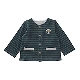 (チャックル) chuckle *ボンシュシュ*ボーダーカーディガン グリーン 70cm P3340-70-70