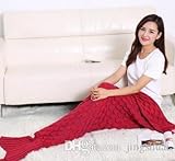 1 贅沢なブランケットスケールを備えた新しい到着夏の人魚姫の尾の部分のソファ / テレビ / 大人のためのバッグエアコン毛布睡眠ベッドスロー