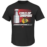 Blackhawks 2015 Stanley Cup ChampionsメンズTシャツ XL ブラック