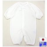 ★日本製★ちょっぴりおめかしツーウェイドレス　リボン付セレモニー　 男女兼用　サイズ50-60cm オールシーズン (オフホワイト)