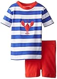 新しいJammies Baby Boys ' Embroidered Lobster有機ベビーパジャマショートセット カラー: レッド