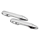 YOURS(ユアーズ): プリウス 60系 専用 ドアノブ ガーニッシュ：フロント左右セット 2PCS 【メッキ】 ABS採用 ドアノブ ドレスアップ 傷防止 PRIUS トヨタ TOYOTA y501-051 [2] M