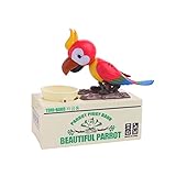 アンパサンドShops Silly Red Parrot Coin Grabber Coin Bank