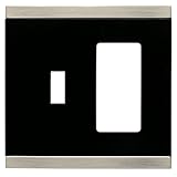 Franklin真鍮135761基本的なストライプSingleトグルスイッチ/ Decorator壁スイッチプレート/プレート/カバー