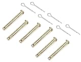 【6組セット】 ステンレス 各6個 丸頭ピン ＆ 割ピン 割りピン トラクター コンバイン 耕運機 連結用